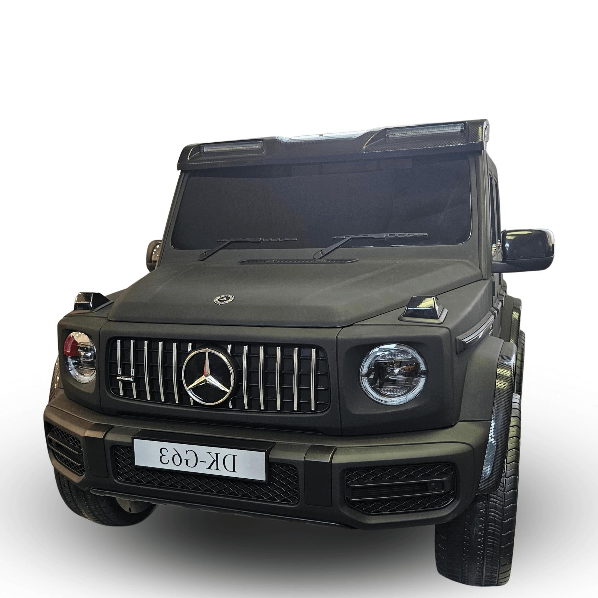 2x24V Platinum Matte Black Edition XXL 4x4 Mercedes G63 Kids' Ride on SUV W/ MP4, EVA Rubber Wheels & RC.