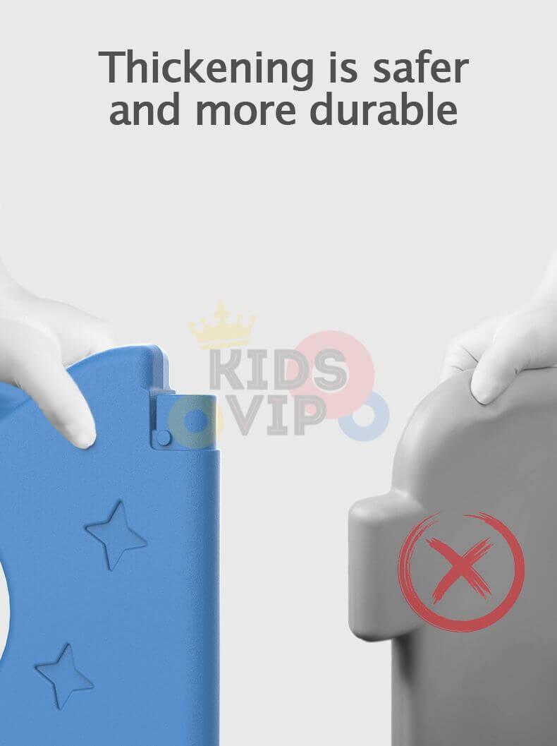 Blue 20 Panels Indoor/Outdoor Foldable Playpen, Fence, Interactive Safety Play Yard for Toddlers and Infants.