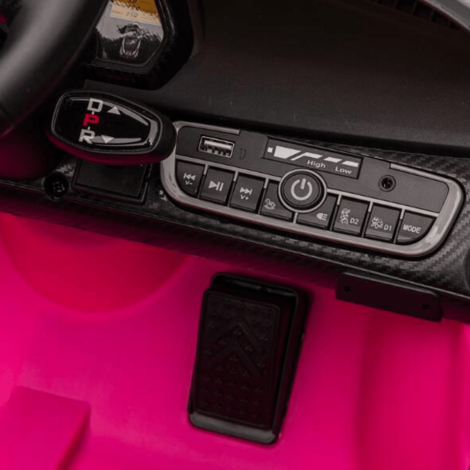 12V Pink Lamborghini Veneno 4X4 Limited Edition Ride-on Car W/ EVA Rubber Wheels, Bluetooth & RC.