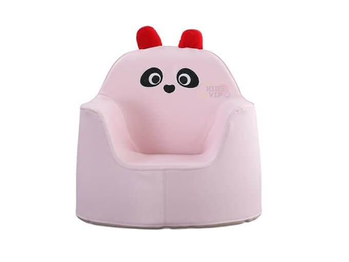 Kids' and Toddlers' Single Seat Cozy Panda Edition Play Sofa Chair - Pink.