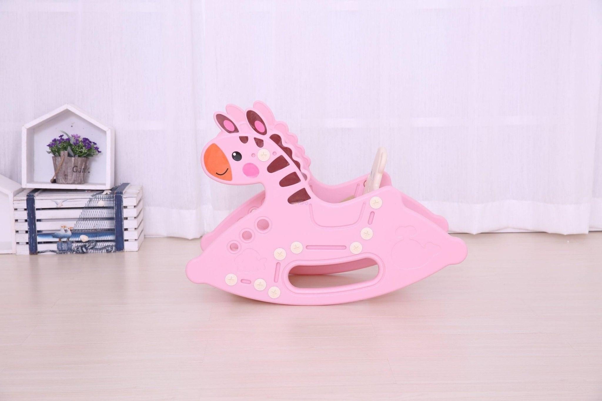 Toddlers' and Infants' Rocking Zebra Edition Chair - Pink.