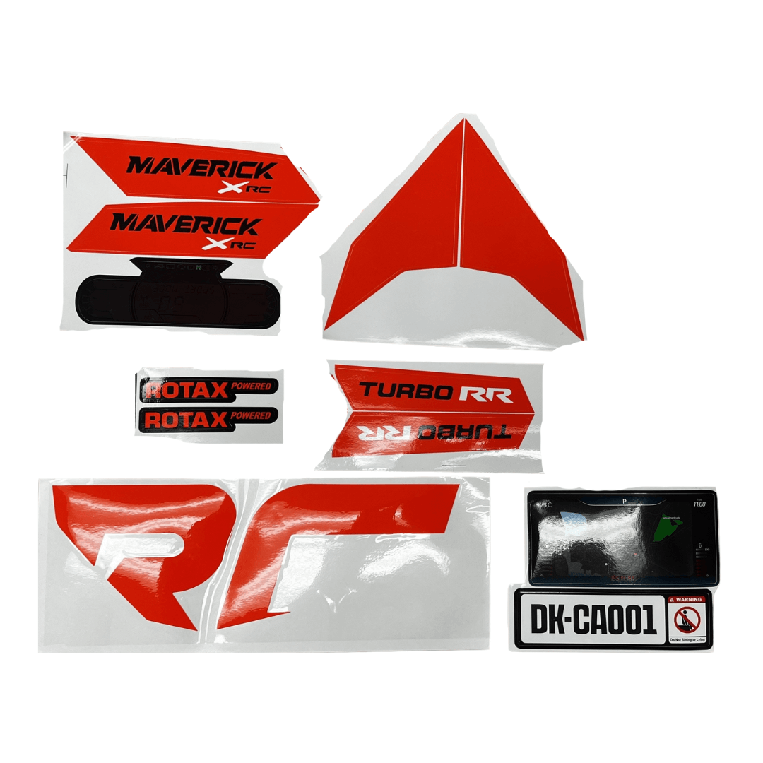 12V/24V Can-Am Maverick - Orange Stickers.