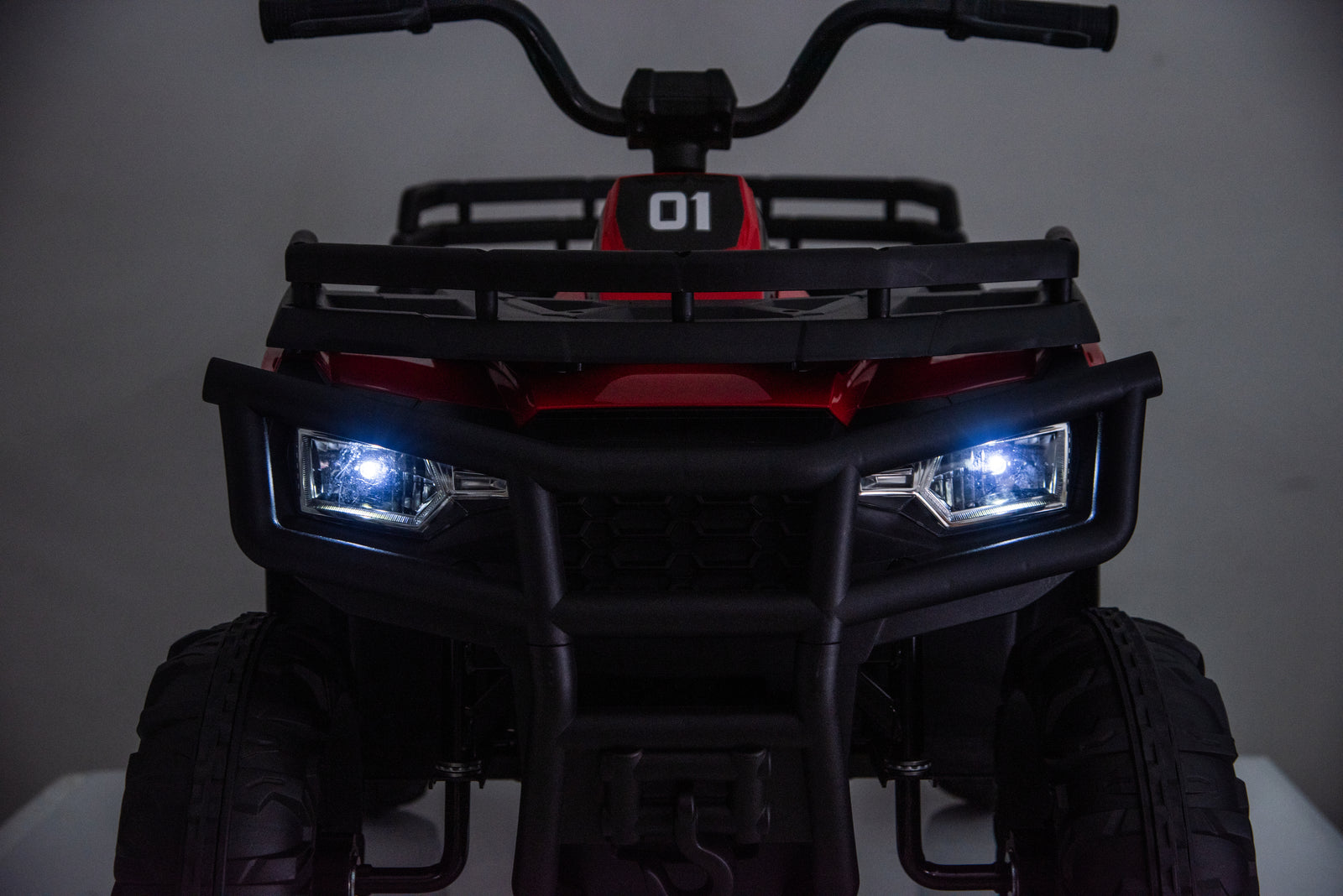 Titan Pro Edition 24V Kids Electric ATV with 200W Brushless Motor, Rubber Inflatable Wheels & Leather Seat