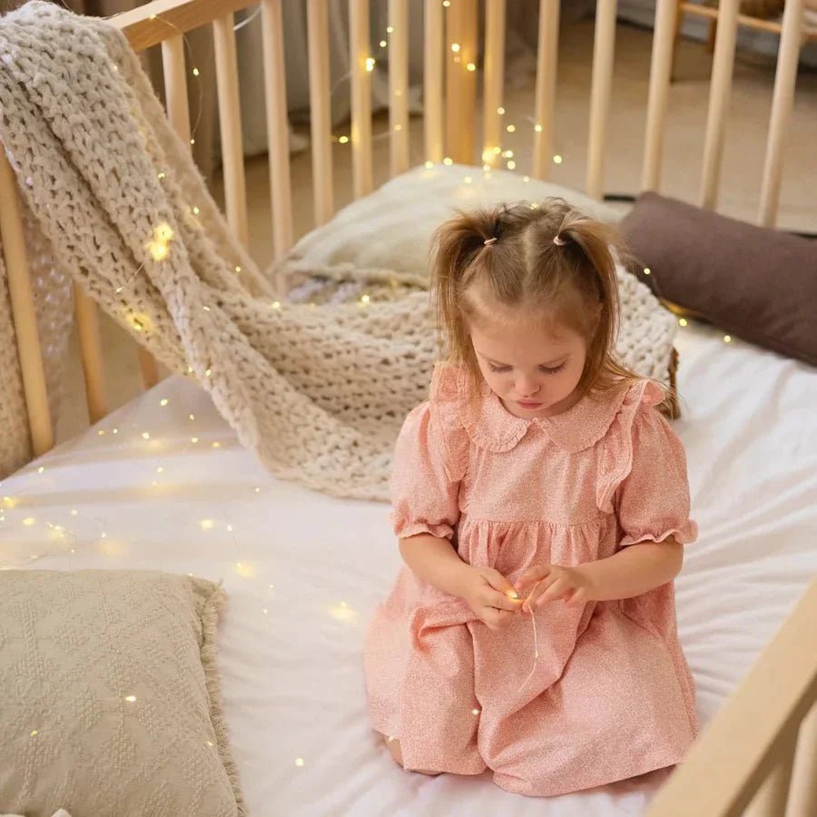 Twin Size Bed Frame for Toddlers with Fence.