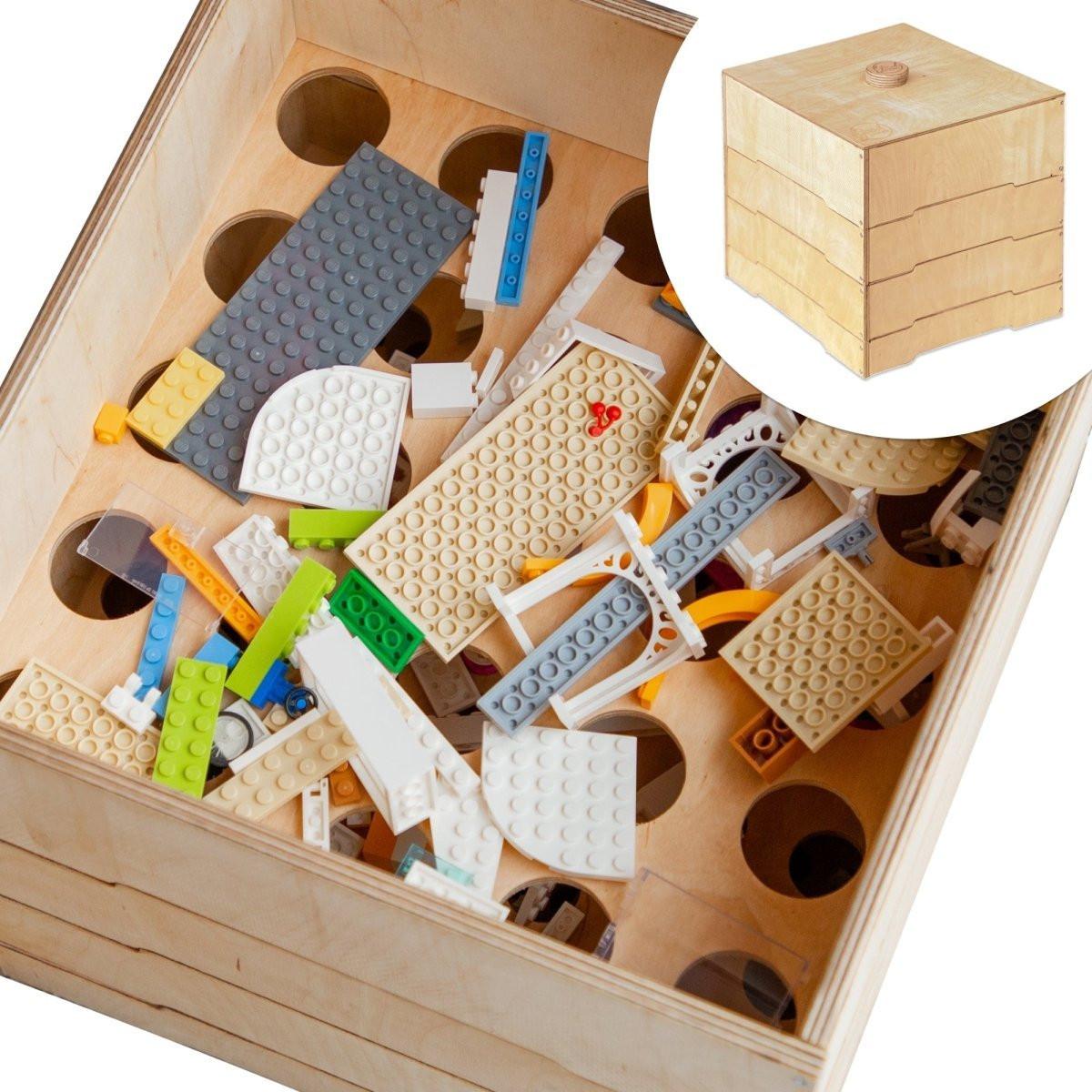 Wooden storage/sorter for constructor.