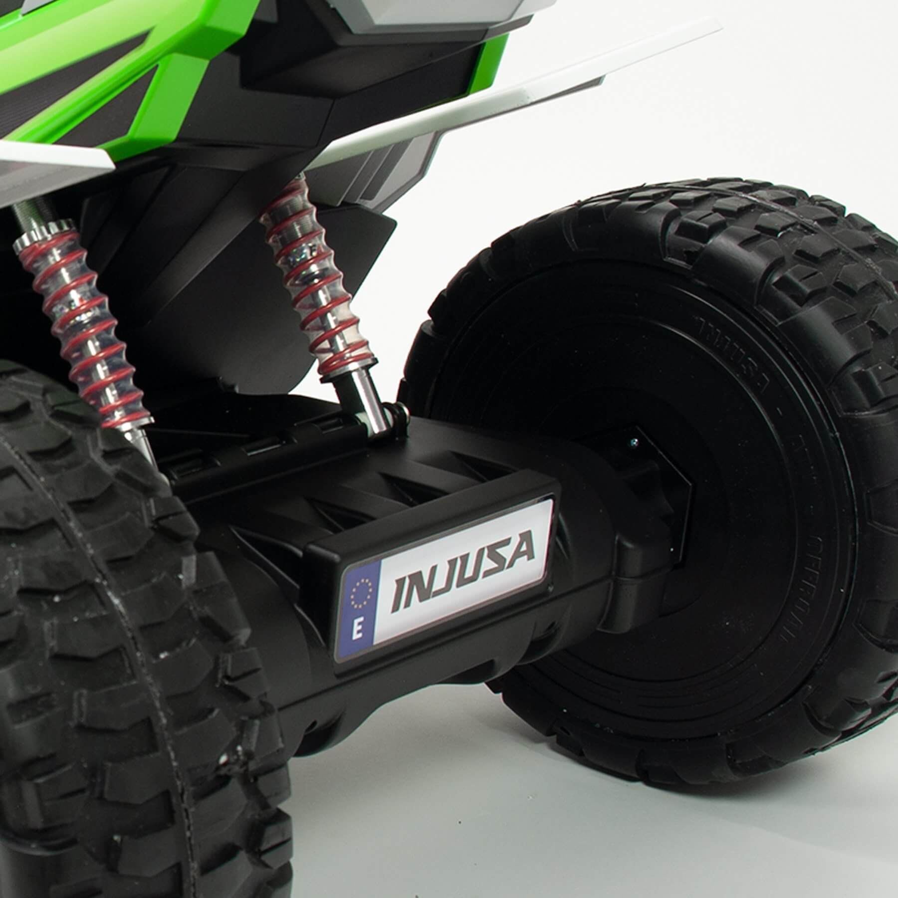 INJUSA XXL Rage Edition 24V Kids Powered Quad /ATV With Rubber Wheels - 11Km/ Hr image 3