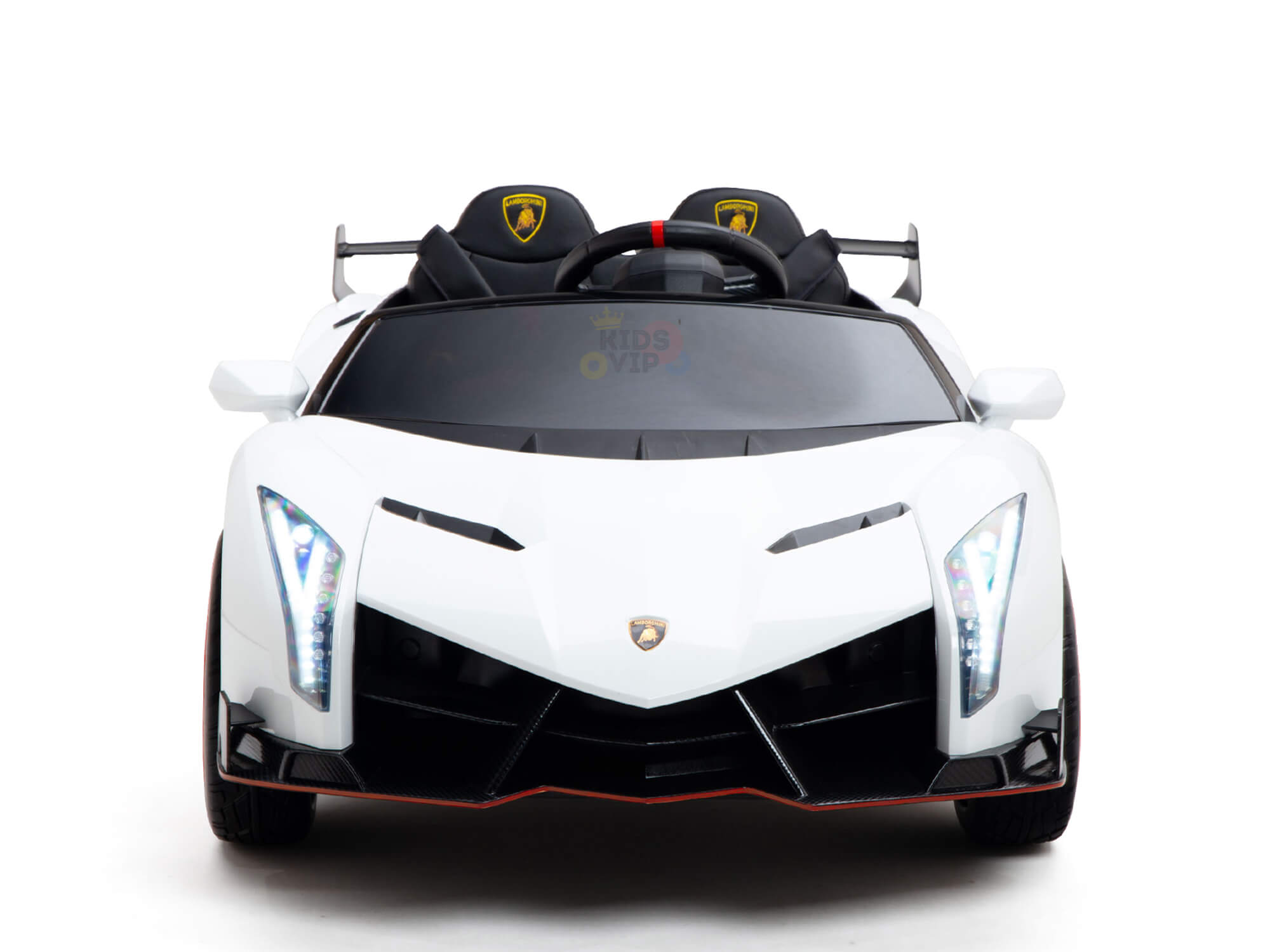 Limited White Edition Lamborghini Veneno 12V 4X4 Toddlers Ride-on Car, BT, RC image 8