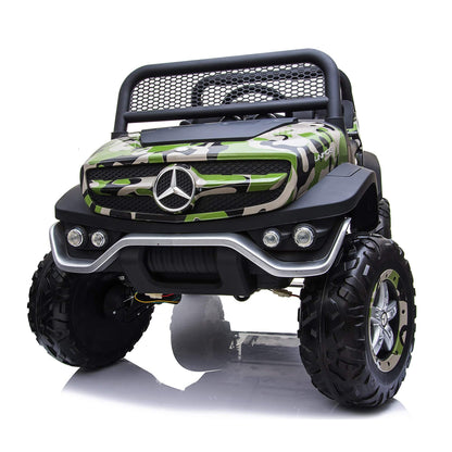 2 Seater 4WD Mercedes Unimog 12V Ride On UTV with RC image 10