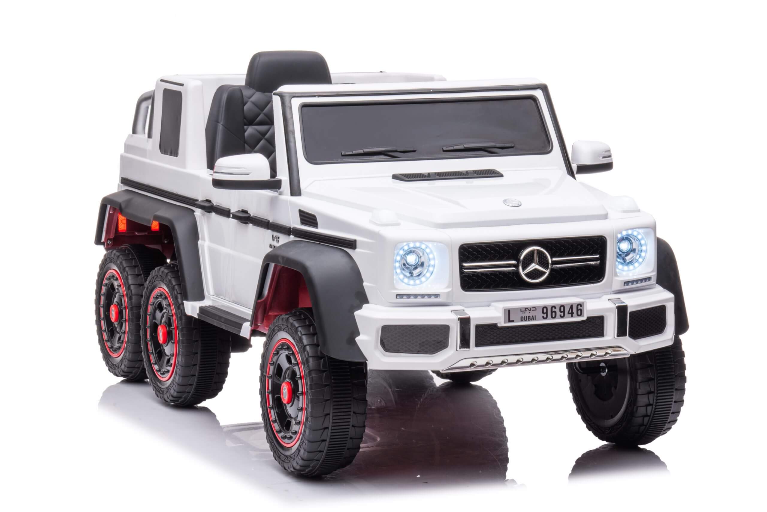 12V Complete Edition 6X6/6WD Mercedes Benz AMG G63 Ride-on Truck, EVA Wheels, Leather Seat, RC image 2
