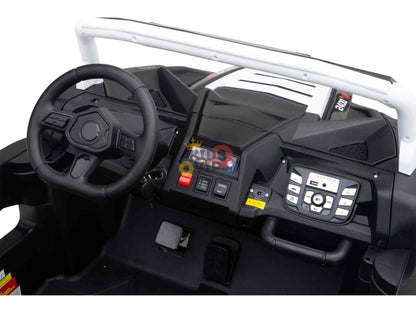 White Heavy Duty Blade XR Edition 2-Seater 24V/180W Ride-On Buggy, Brushless Motor, Inflatable Tires, No RC image 2