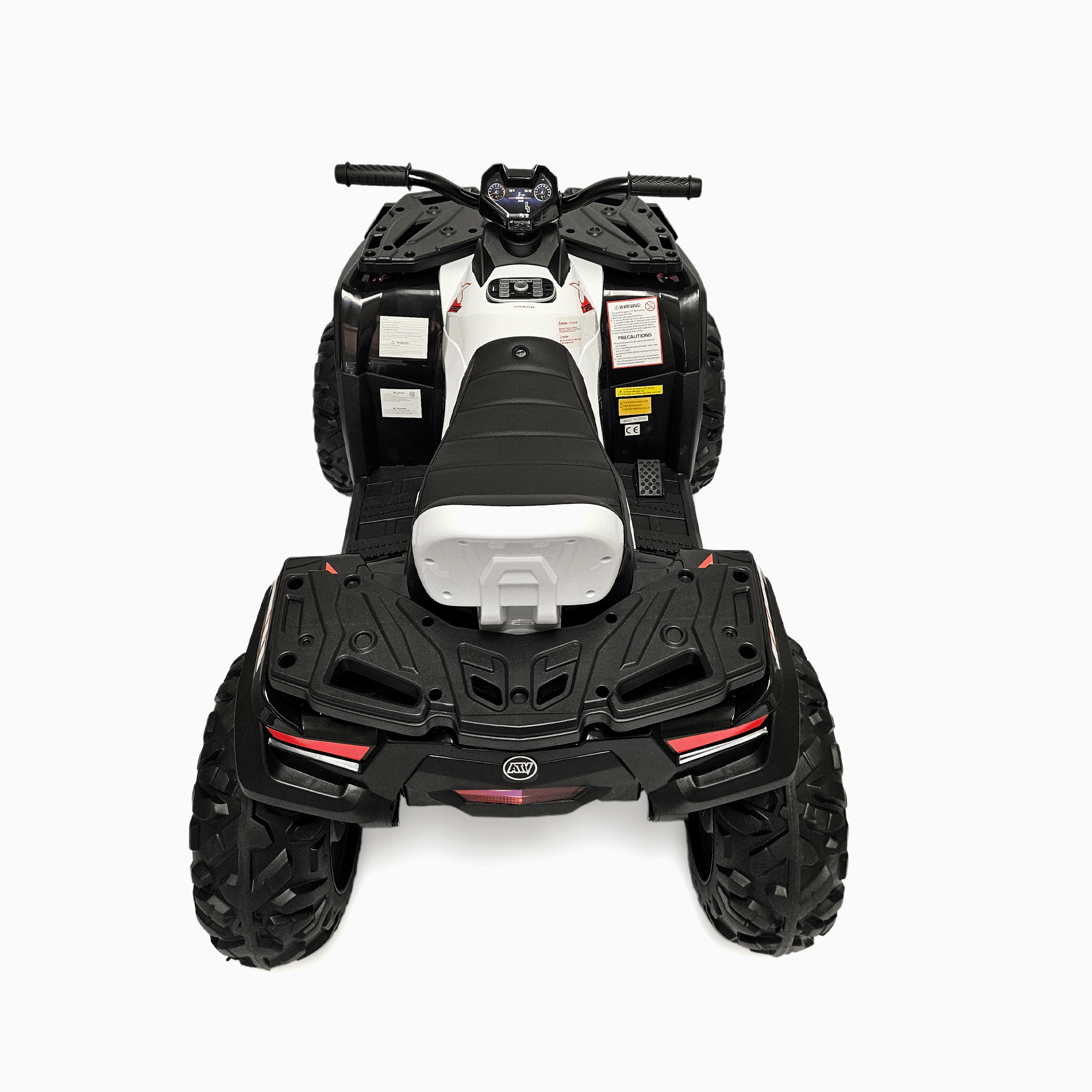 Upgraded Titan Edition 24V Kids’ 4x4 Ride-On Quad ATV with Rubber Tires, Leather Seat, BT image 3