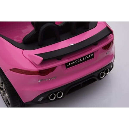 Pink Jaguar F Type Kids Licensed Ride-On Car with Rubber Wheels, Bluetooth, RC image 7