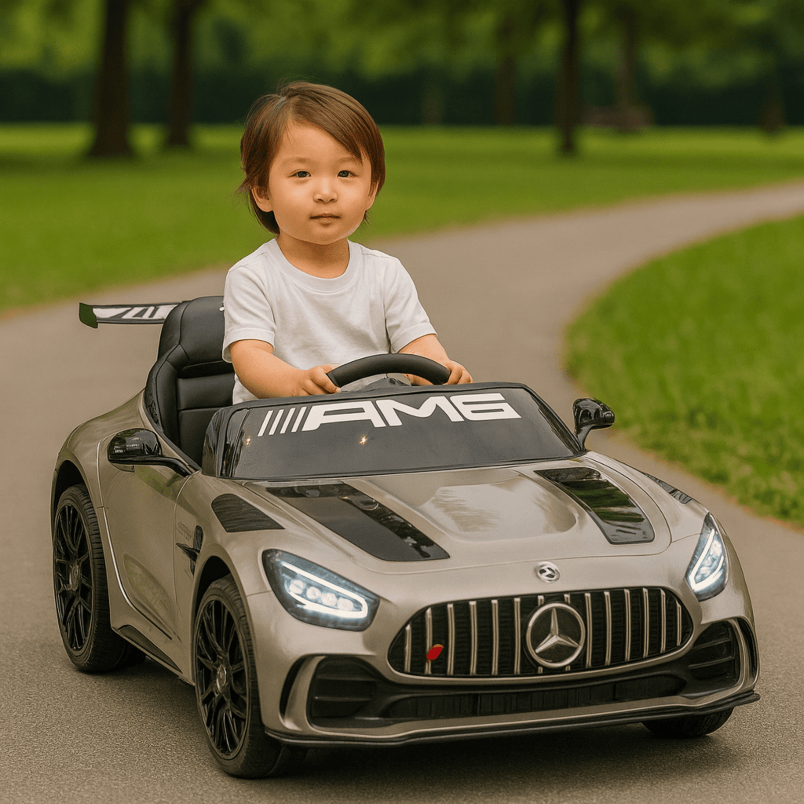 Silver, Complete Sport 12V Official Mercedes-Benz GT3, RC.