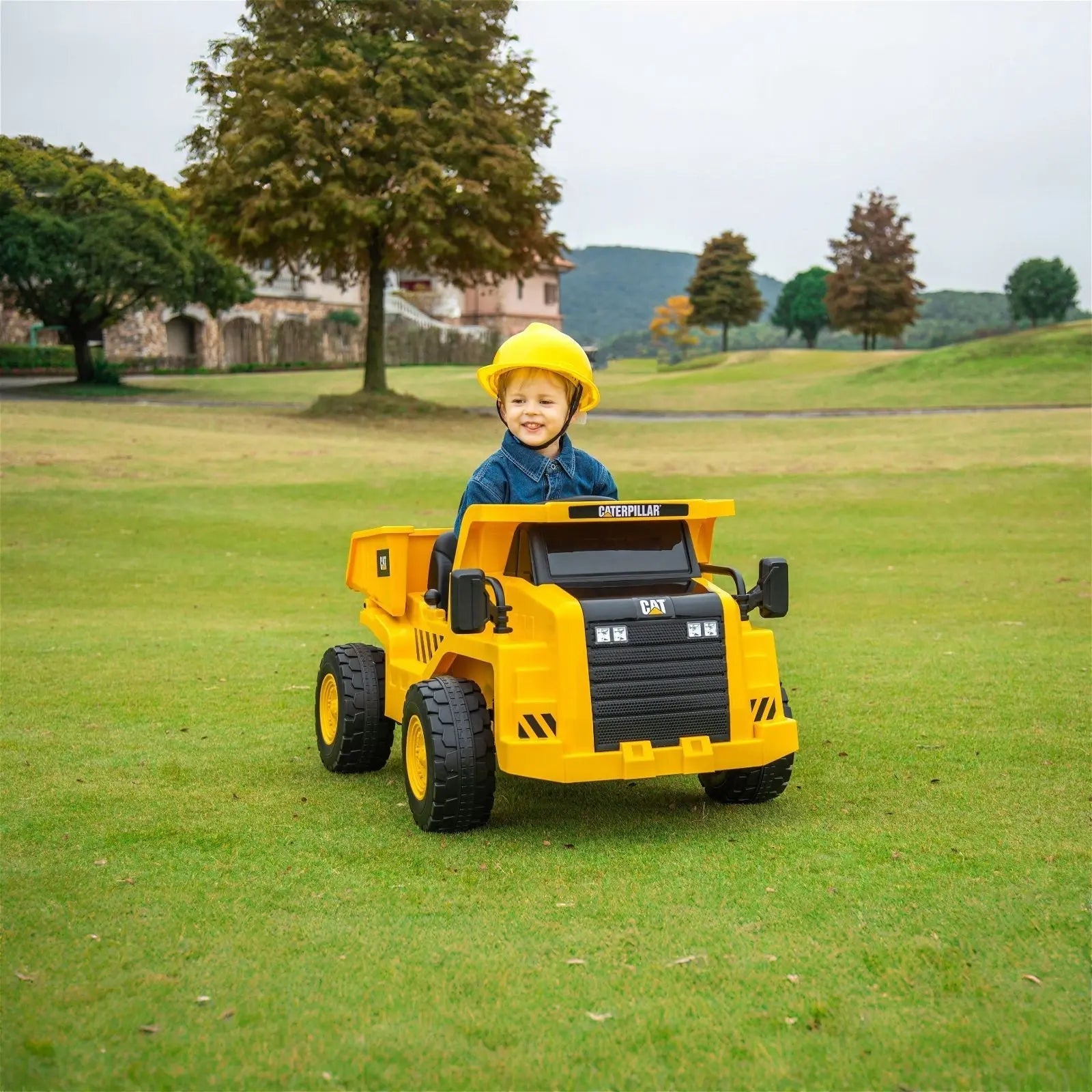 CAT 12V 1-Seater Ride-On Dump Truck