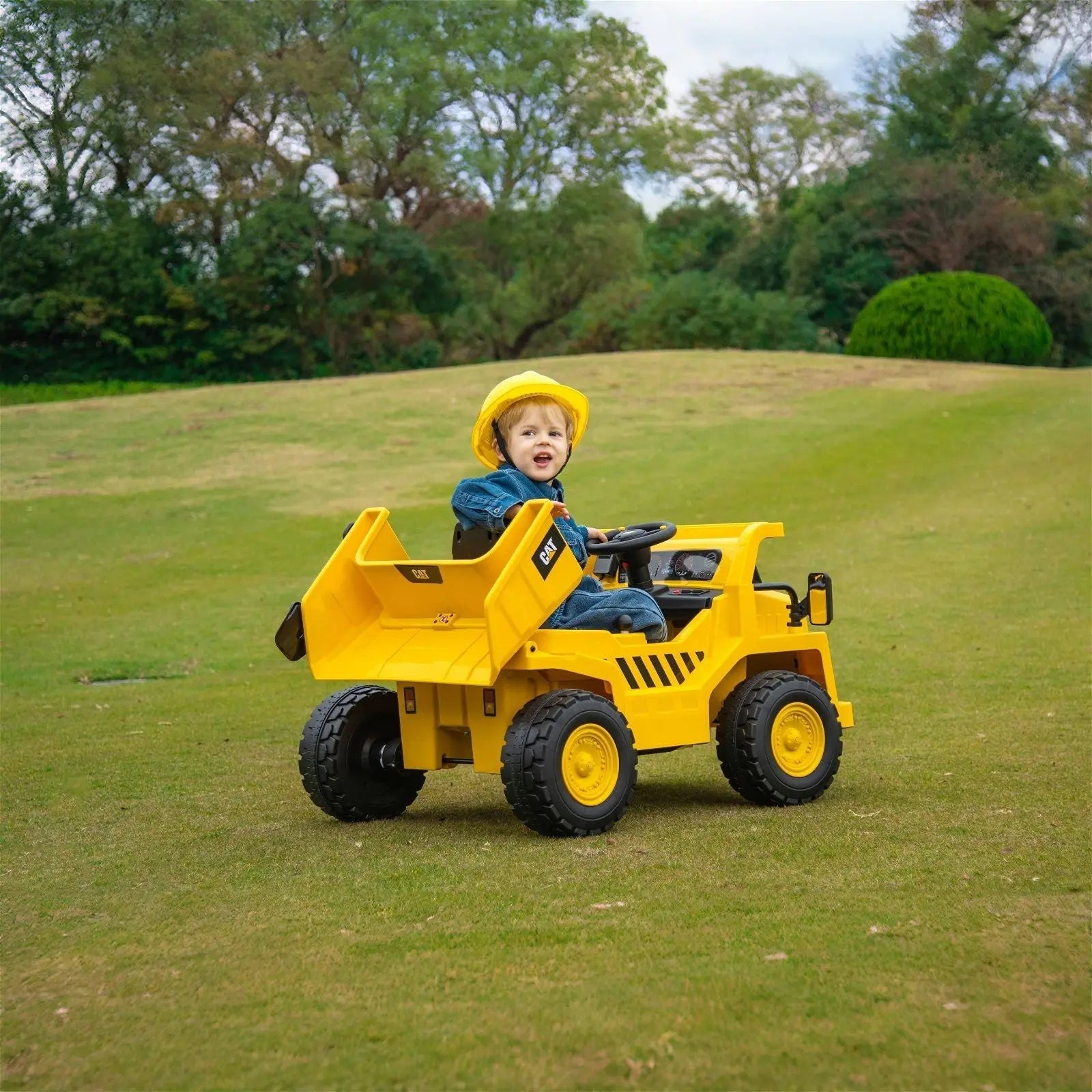 CAT 12V 1-Seater Ride-On Dump Truck
