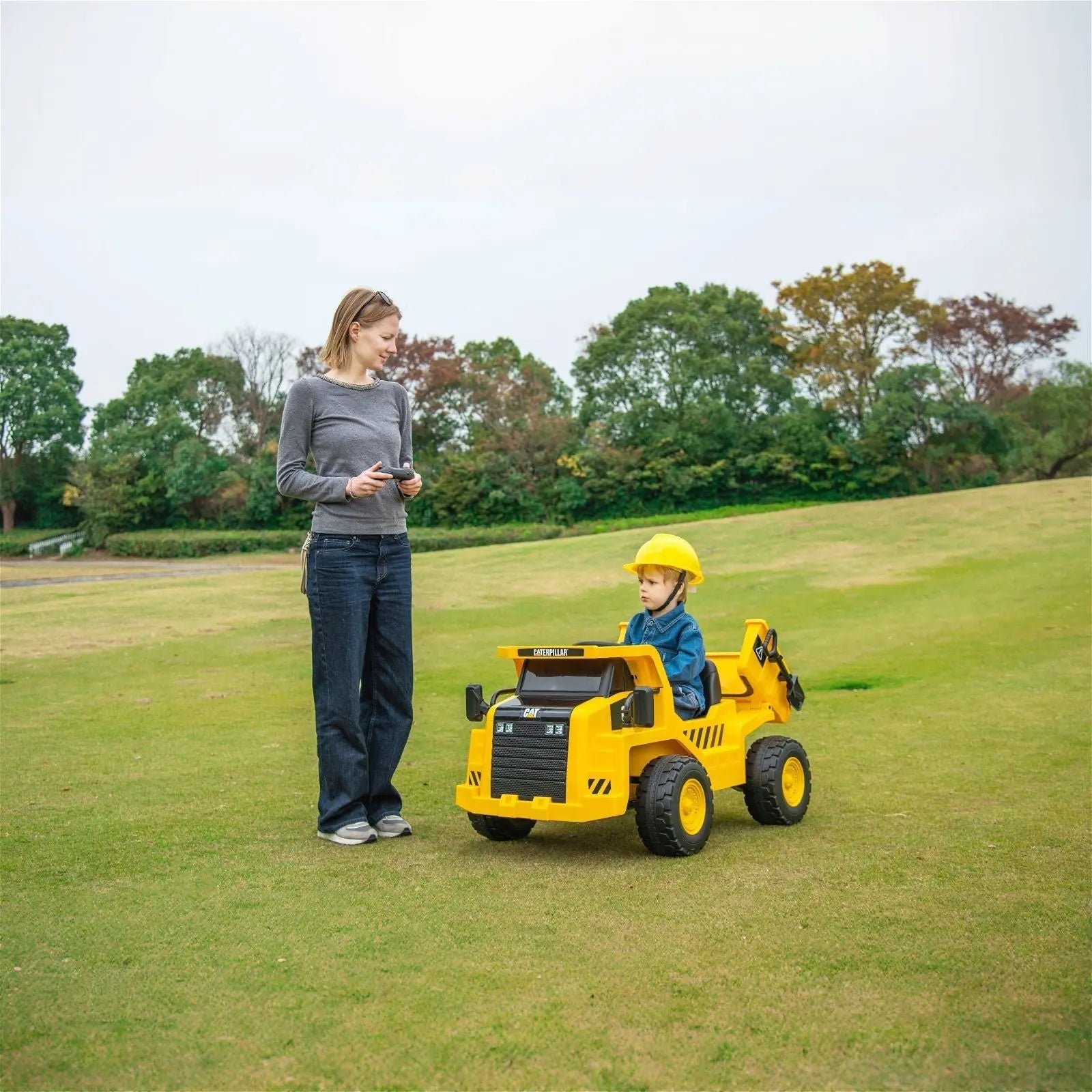 CAT 12V 1-Seater Ride-On Dump Truck