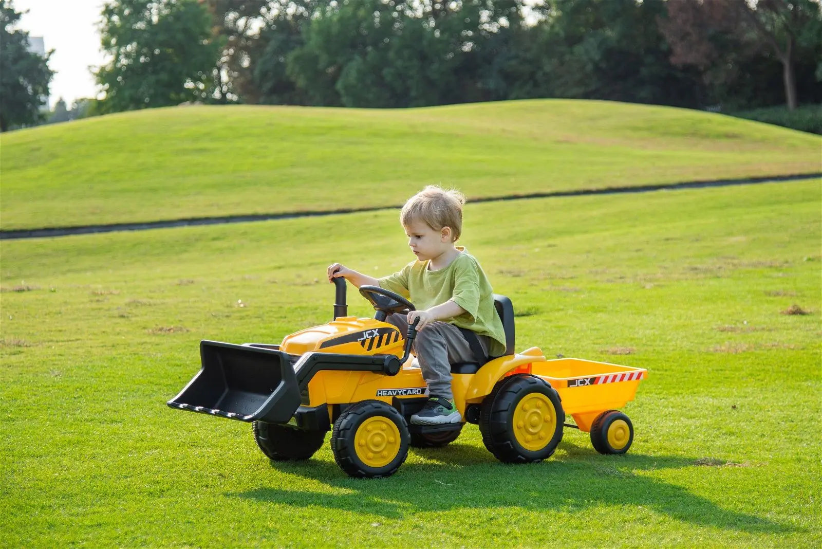 Kids Excavator 12V 1-Seater Ride-On