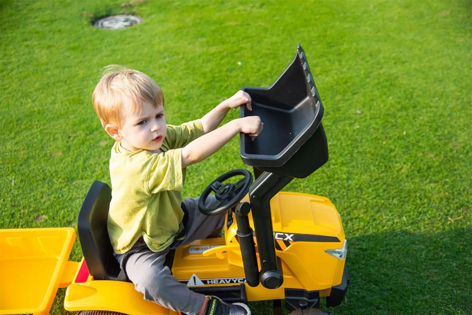 Kids Excavator 12V 1-Seater Ride-On
