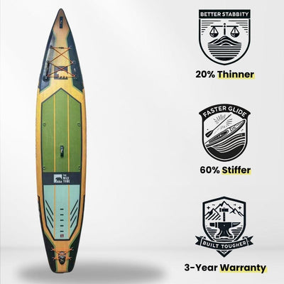 Columbia S 12'6 Green - Inflatable Paddleboard.