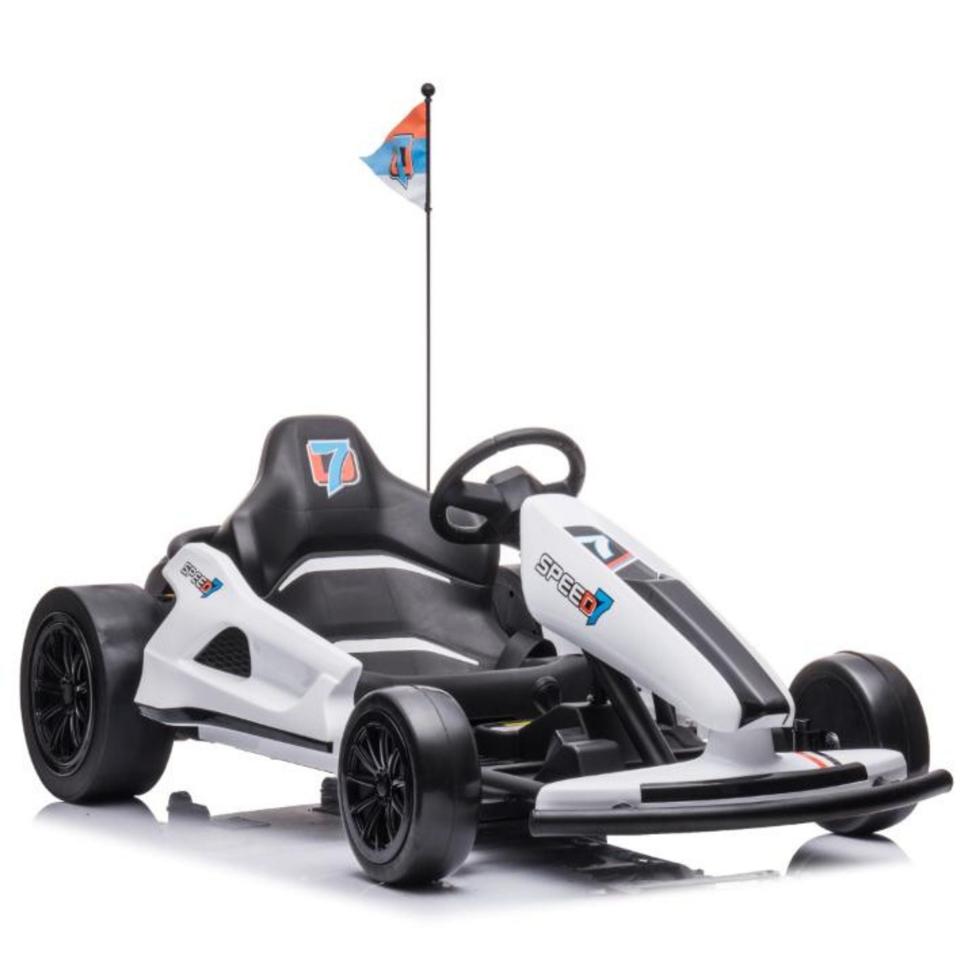 Big Kids Luxury Upgraded 24V14amp Furious Edition Drifting Go Kart, Music Amplifier, Lights image 5