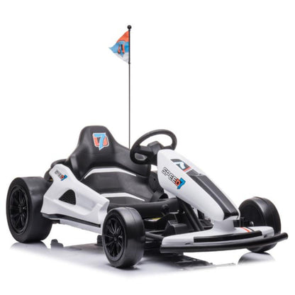 Big Kids Luxury Upgraded 24V14amp Furious Edition Drifting Go Kart, Music Amplifier, Lights image 5