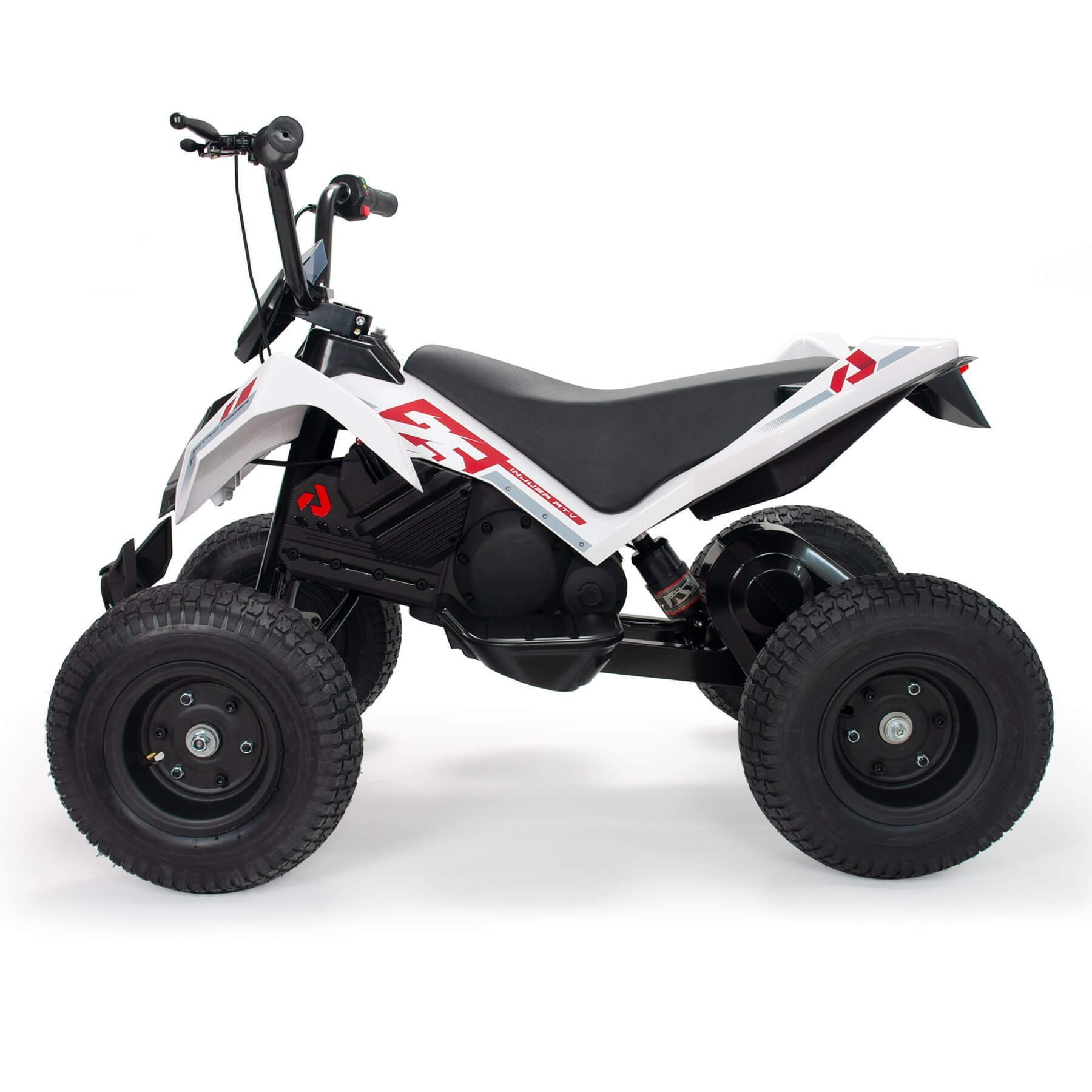 KIDSVIP INJUSA 24V X-Treme Zero Edition Ride On Quad/ATV for Kids, Rubber Wheels image 9