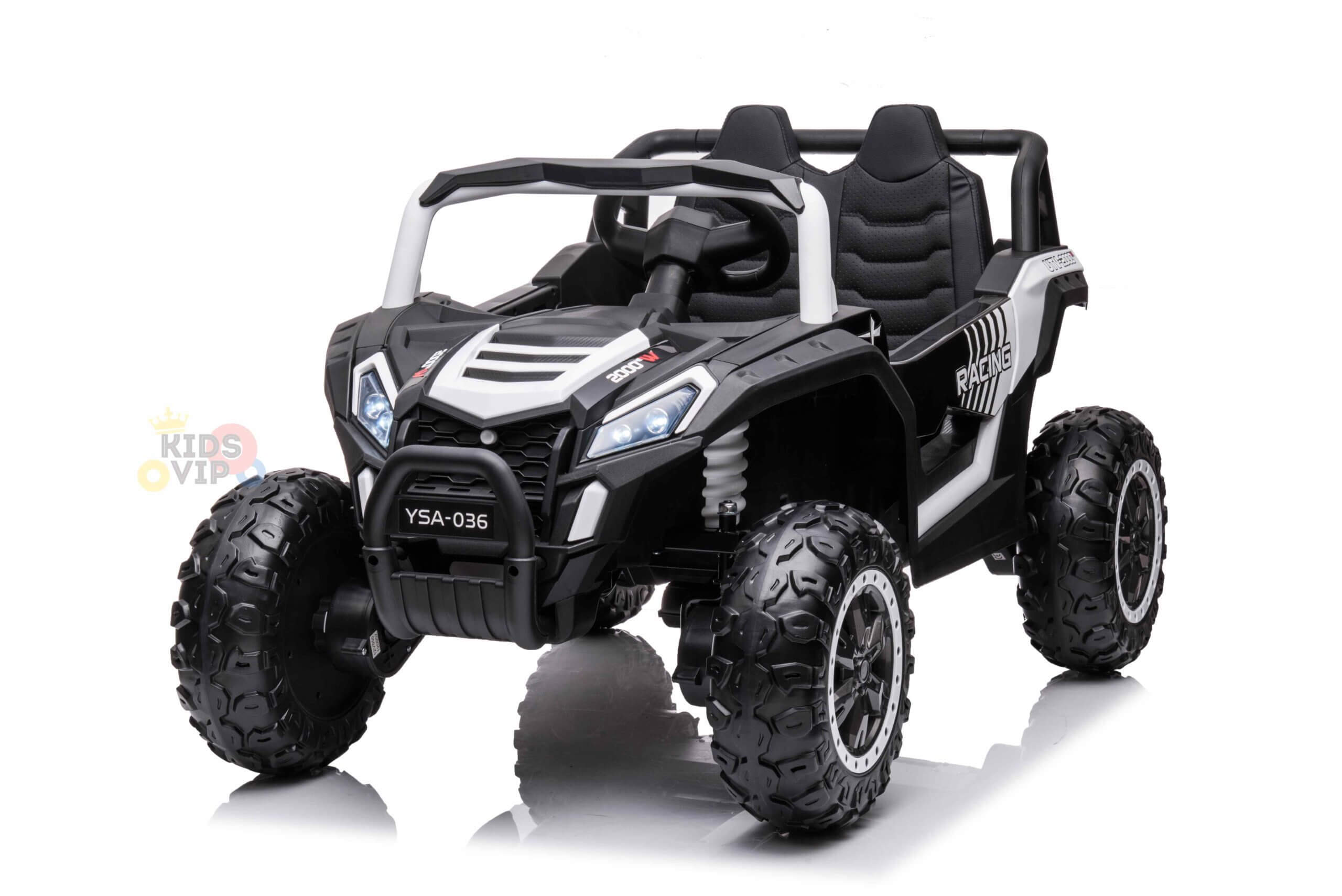 Complete Edition Blade Junior 1-Seater 12V Toddlers' and Kids' Ride-on UTV w/ Rubber Wheels, Leather Seat, Lights, MP3, USB, BT, Parent RC - KIDS VIP image 1