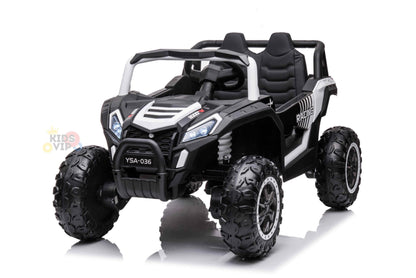 Complete Edition Blade Junior 1-Seater 12V Toddlers' and Kids' Ride-on UTV w/ Rubber Wheels, Leather Seat, Lights, MP3, USB, BT, Parent RC - KIDS VIP image 1