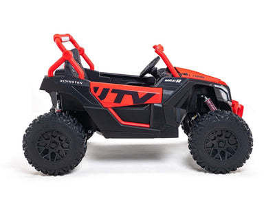 Red 2-Seater XXL Premium MegaTrek 2-Seater 24V 4X4/AWD Kids Ride on UTV Buggy W/ EVA Rubber Wheels, BT & RC.