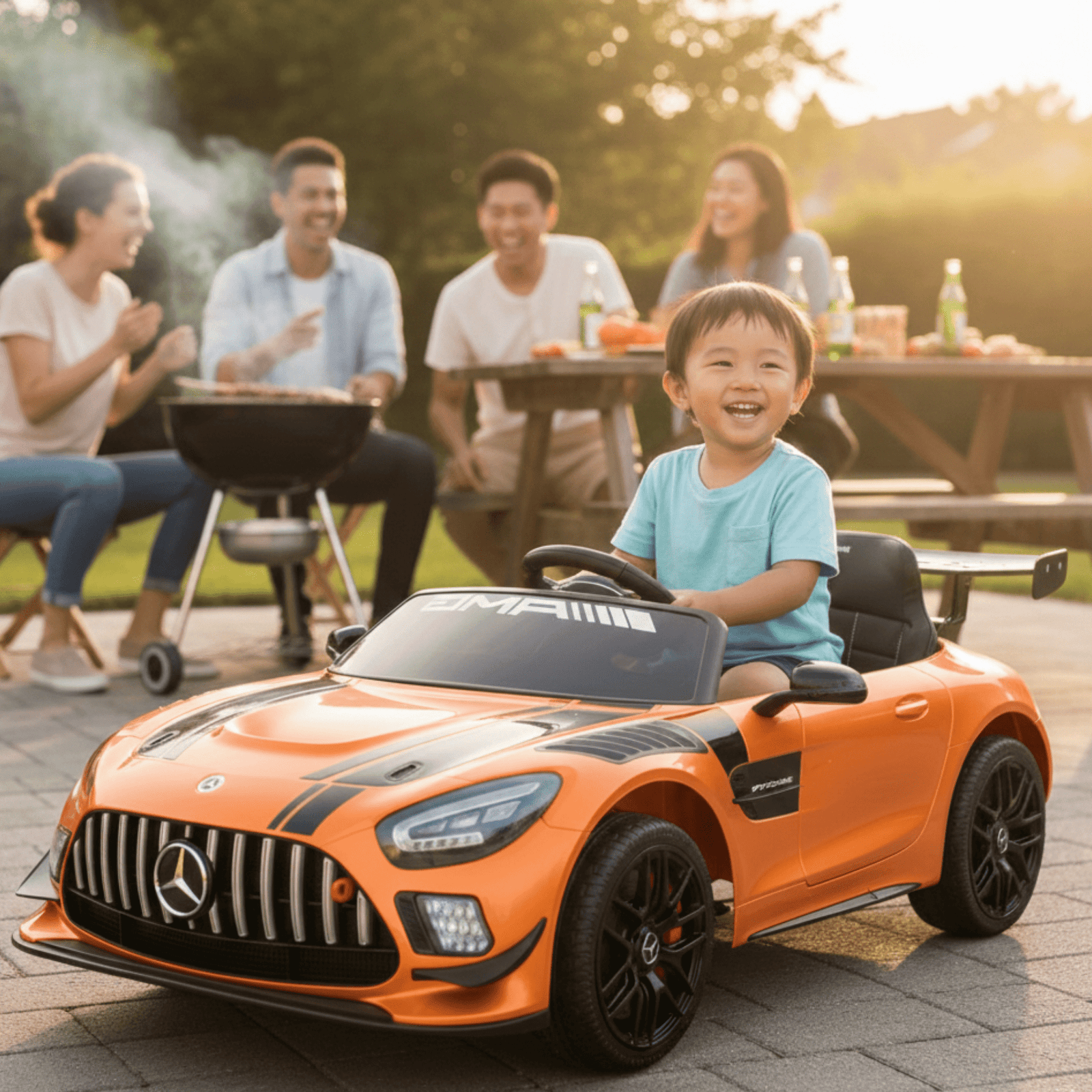 Orange, Complete Sport 12V Official Mercedes-Benz GT3, RC.