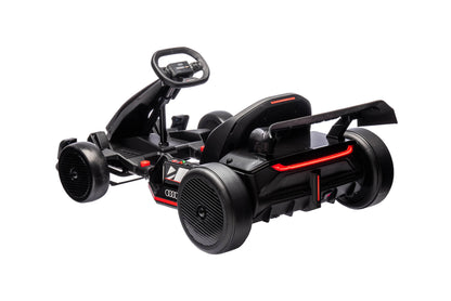 Newest Upgraded 24V Audi  Kids Drifting Go Kart - Black image 5