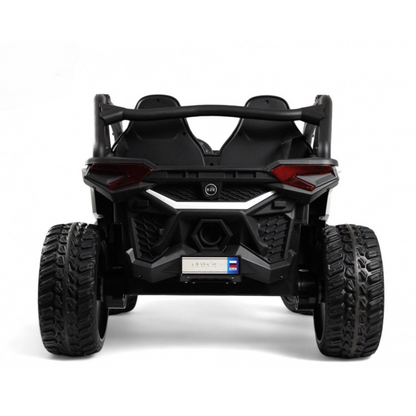 White Power MX 2-Seater 24V 4x4 Kids' Ride-on UTV Buggy W/ EVA Rubber Wheels, Music & RC