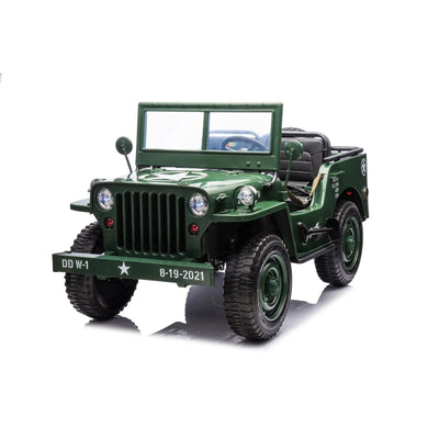 Military Willy 24V 3-Seater 4x4 Kids Ride-On Truck