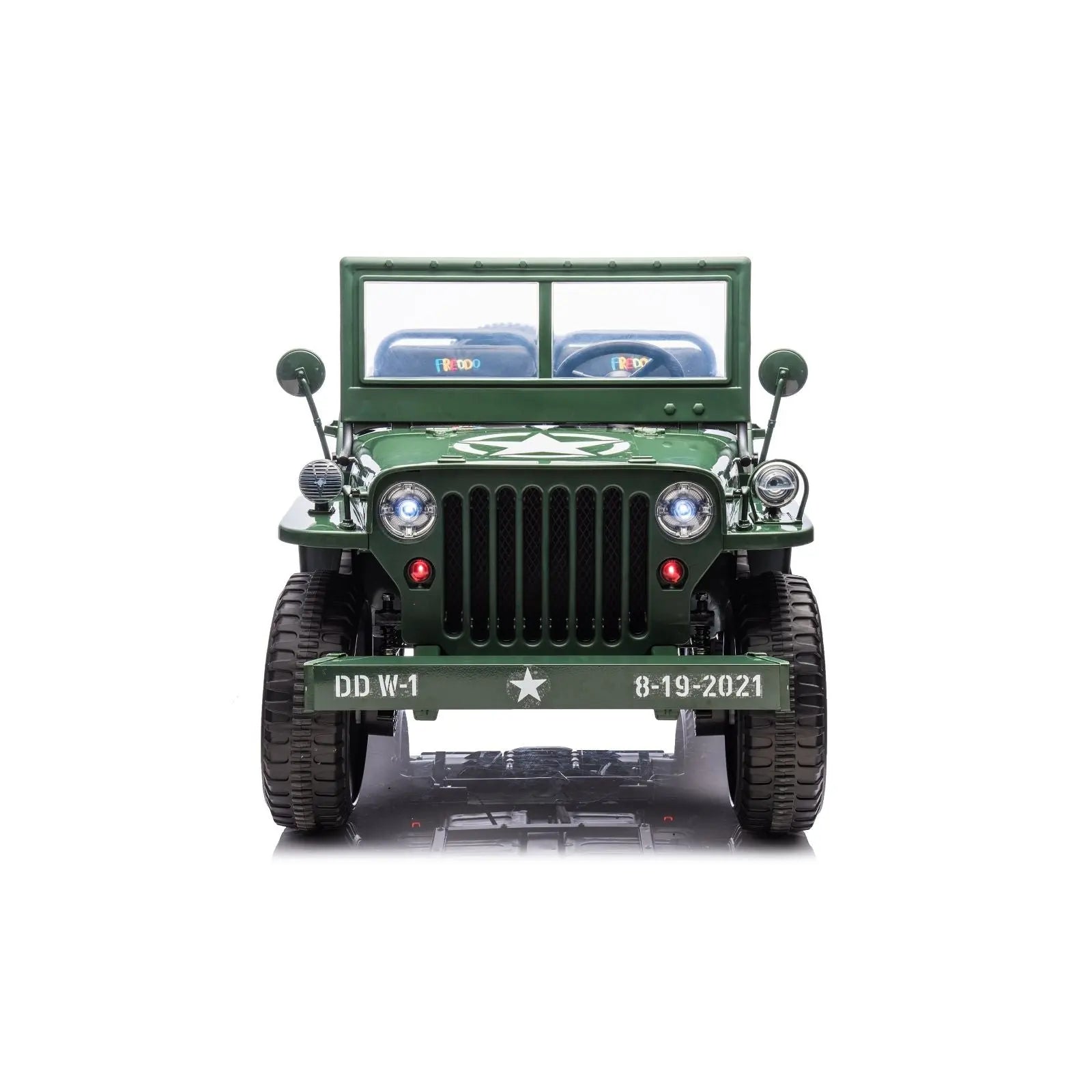 Military Willy 24V 3-Seater 4x4 Kids Ride-On Truck