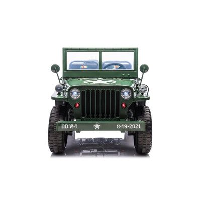 Military Willy 24V 3-Seater 4x4 Kids Ride-On Truck