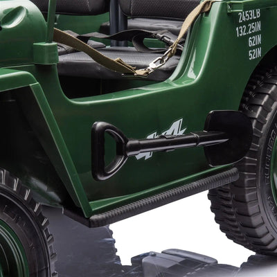 Military Willy 24V 3-Seater 4x4 Kids Ride-On Truck