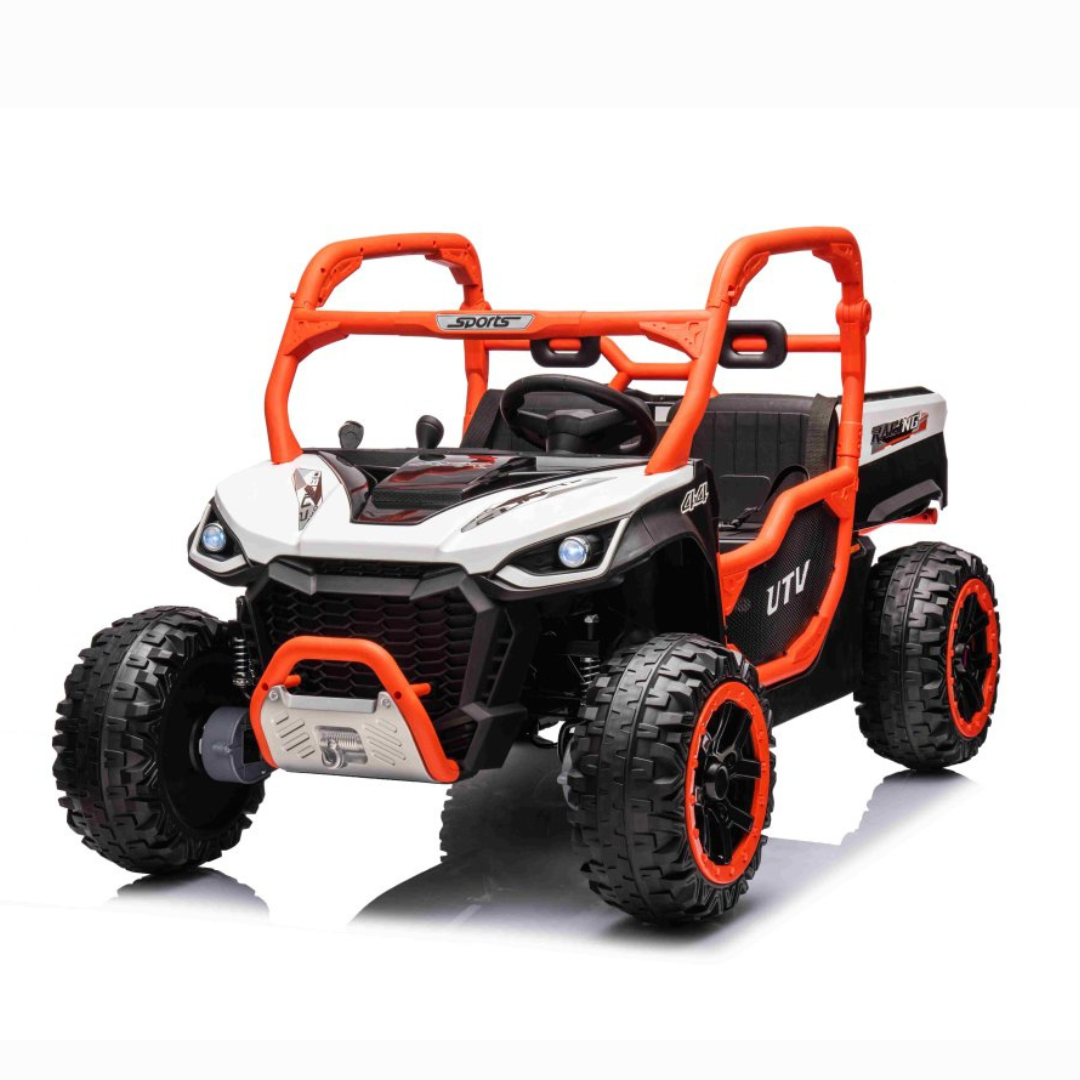 24V Farmer Edition 2-Seater 4x4 Kids' Ride-on UTV Buggy W/ EVA Rubber Wheels, Dump Bed, Music & RC