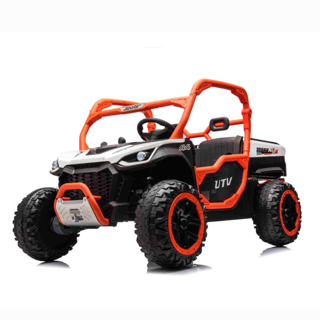 24V Farmer Edition 2-Seater 4x4 Kids' Ride-on UTV Buggy W/ EVA Rubber Wheels, Dump Bed, Music & RC