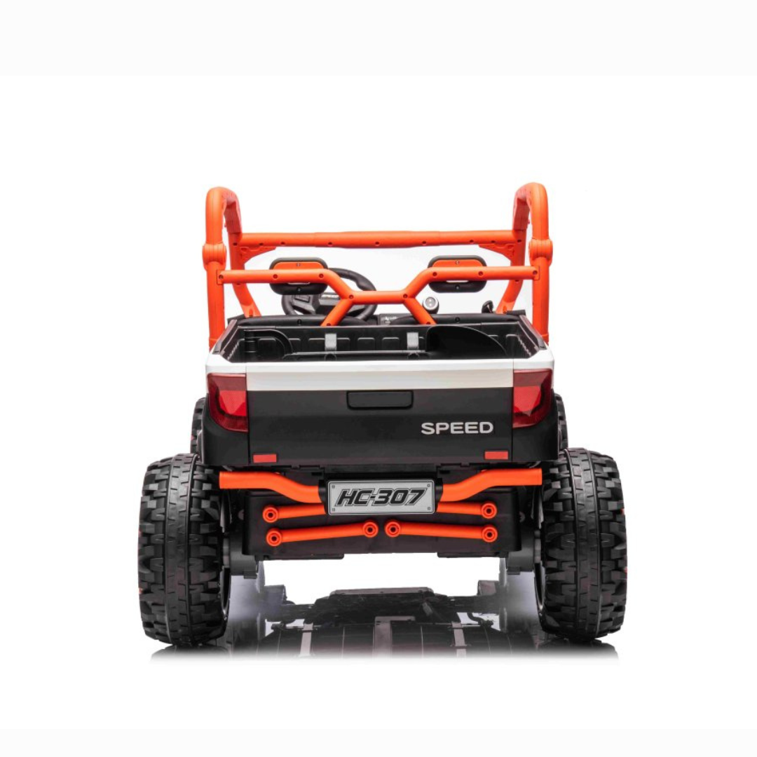 24V Farmer Edition 2-Seater 4x4 Kids' Ride-on UTV Buggy W/ EVA Rubber Wheels, Dump Bed, Music & RC