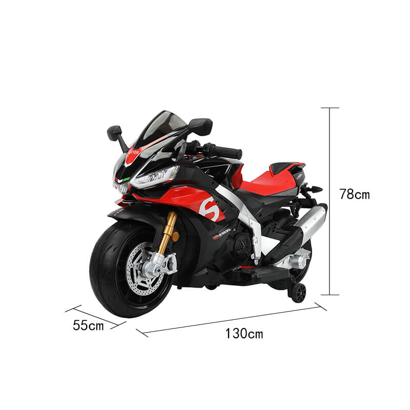 Upgraded Aprilia RSV4 24V Super Motorcycle With Music, Lights and Rubber Wheels image 5
