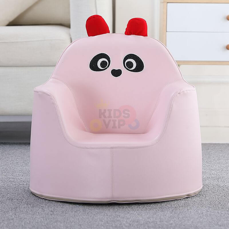 Kids and Toddlers Cozy Soft Sofa/Chair Panda Edition - Pink image 6