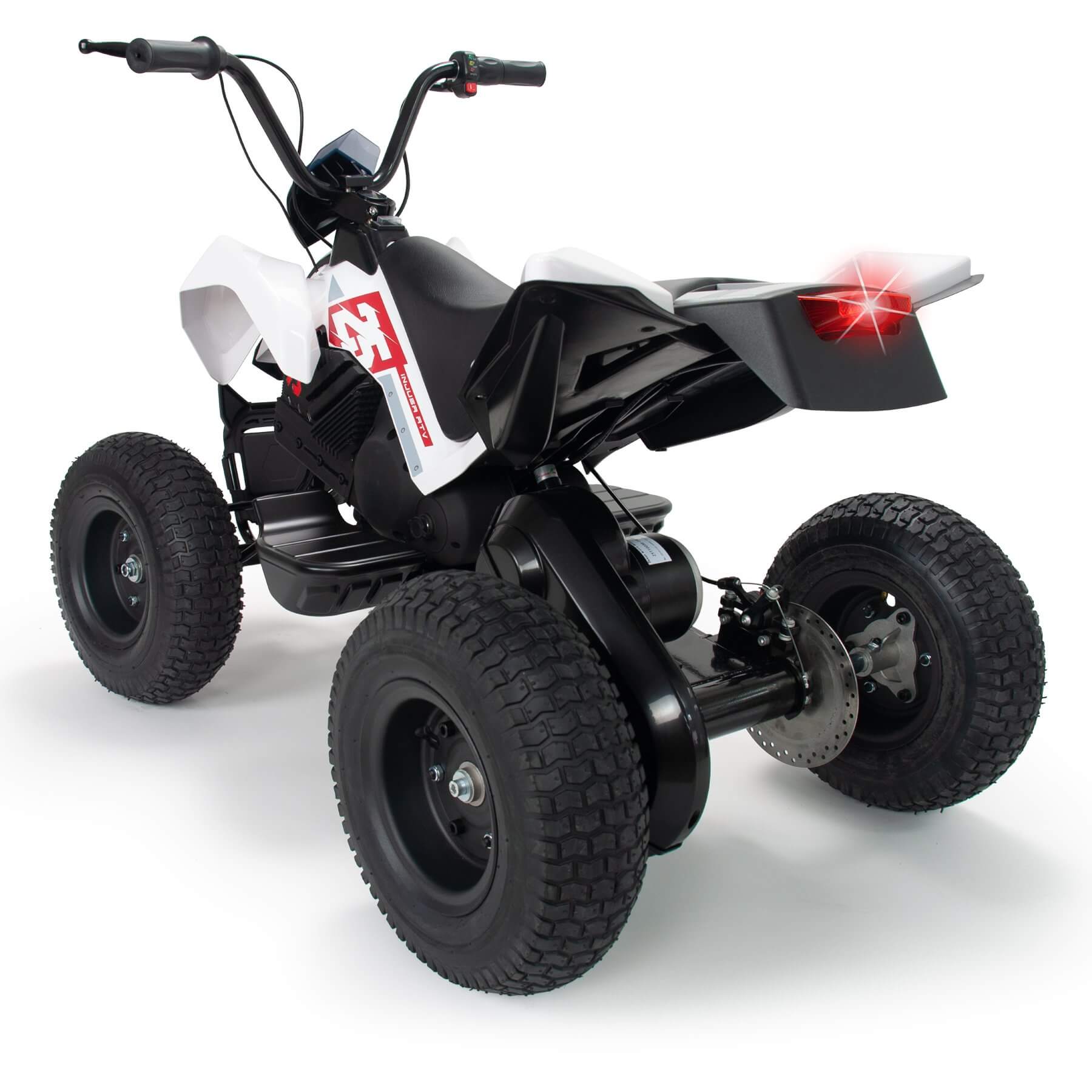KIDSVIP INJUSA 24V X-Treme Zero Edition Ride On Quad/ATV for Kids, Rubber Wheels image 6