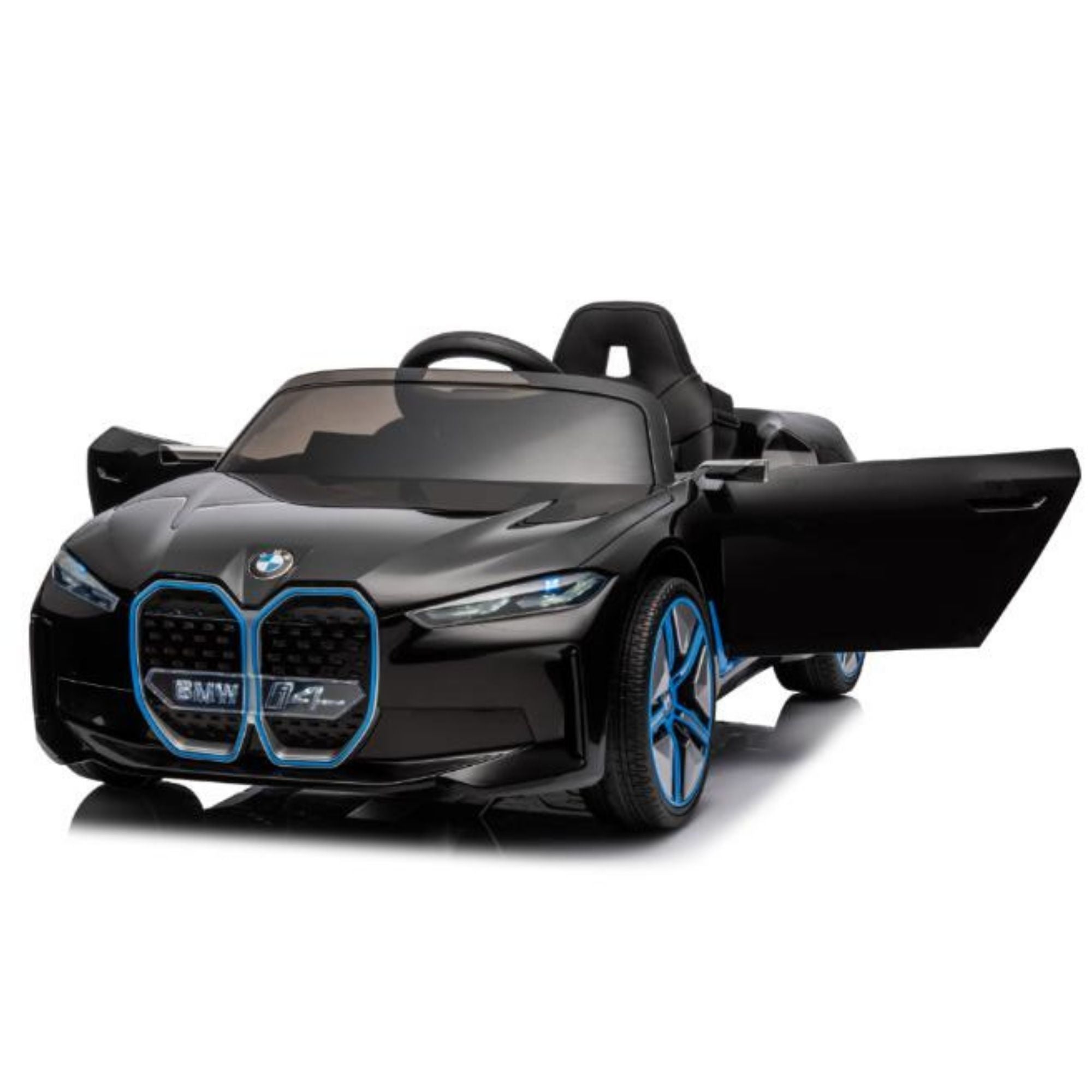 Black Complete Edition 12V Licensed BMW I4 Kids and Toddlers 4WD Ride on Car, RC image 10