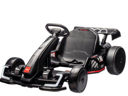 Newest Upgraded 24V Audi  Kids Drifting Go Kart - Black image 0