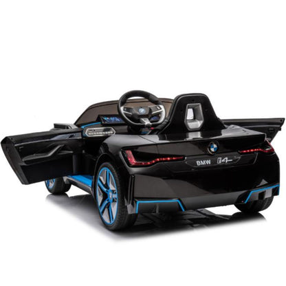 Black Complete Edition 12V Licensed BMW I4 Kids and Toddlers 4WD Ride on Car, RC image 8