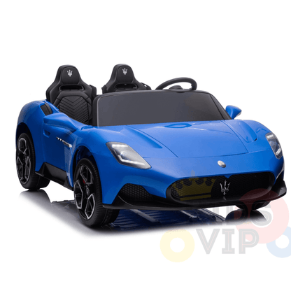 KidsVIP Licensed 24V Maserati MC20 Car for Kids W/ RC, Rubber Wheels, Music Input, Leather Seats, 4WD image 4