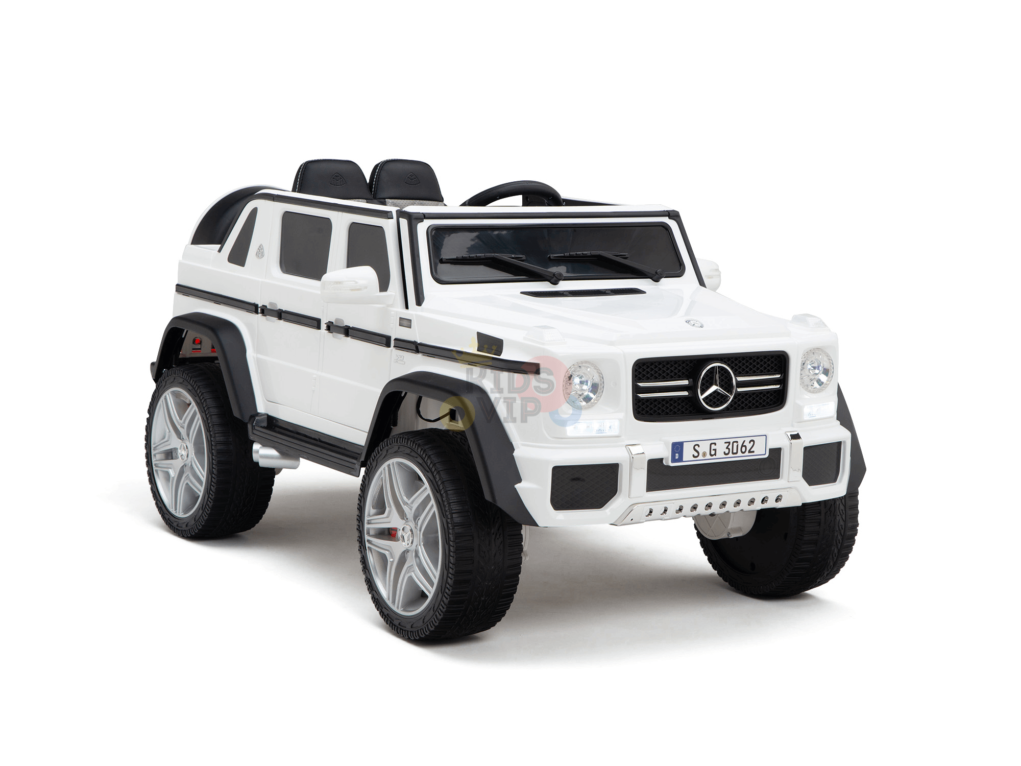 White Luxury 4WD Edition Mercedes Maybach G650 12V Ride On Car For Kids With RC image 7