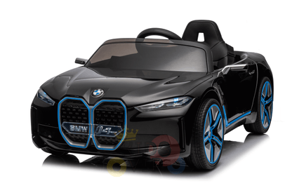 Black Complete Edition 12V Licensed BMW I4 Kids and Toddlers 4WD Ride on Car, RC image 3