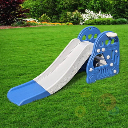 Kids and Toddlers Indoor/ Outdoor Slide with Ball frame Car Edition image 4