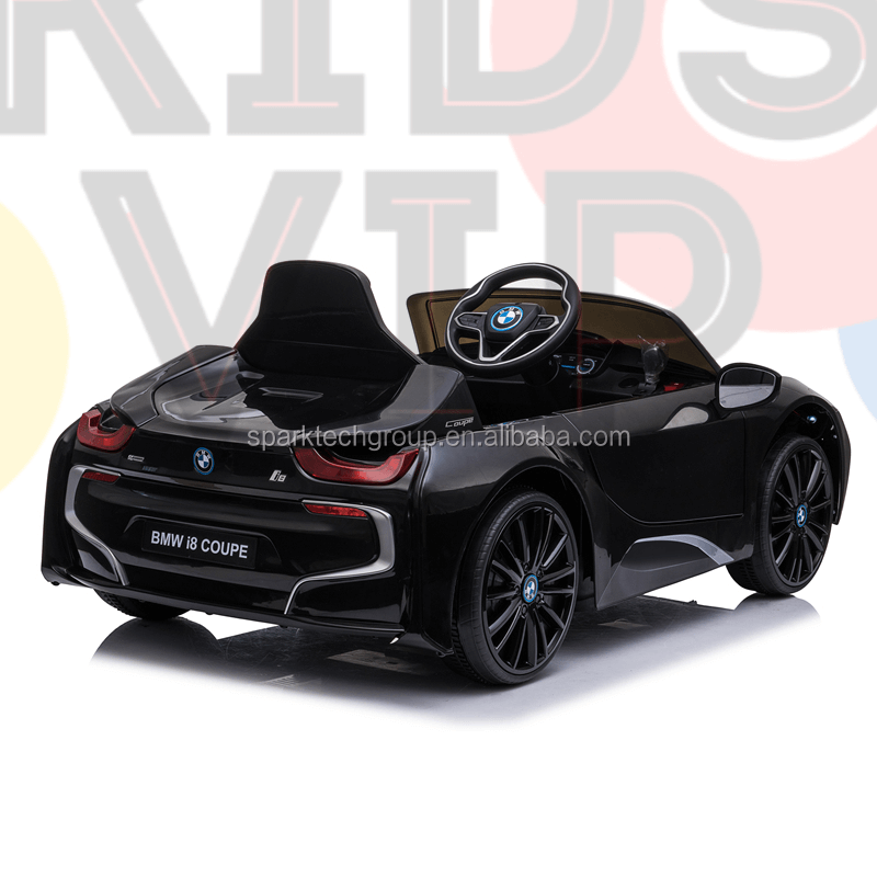 Black Complete Edition 12V Licensed BMW I4 Kids and Toddlers 4WD Ride on Car, RC image 4